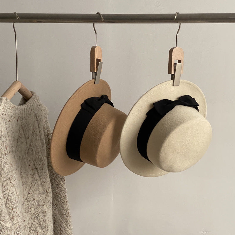 French Retro Flat-brimmed Cap Be Up For Life