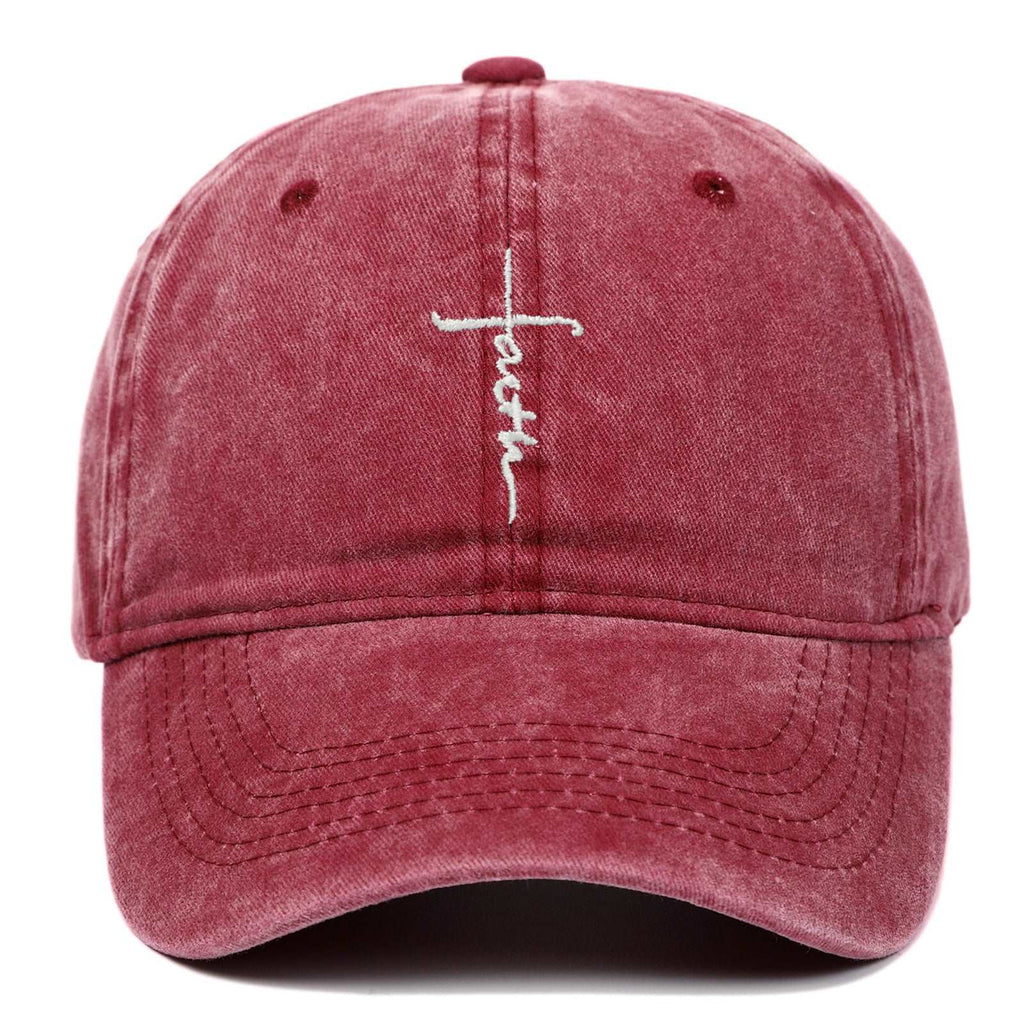 Faith Washed-out Baseball Cap Be Up For Life