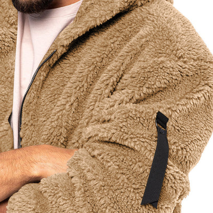 Plush Hooded Jacket Be Up For Life