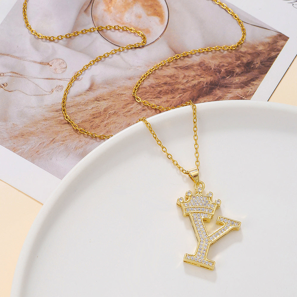 Uppercase Letter Necklace BEUPFORLIFE.com