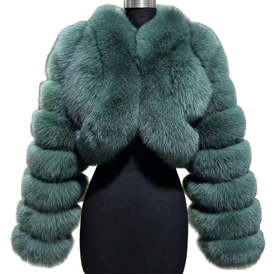 Short Stitching Fur Jacket Be Up For Life