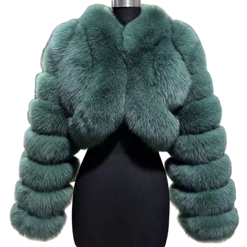 Short Stitching Fur Jacket Be Up For Life