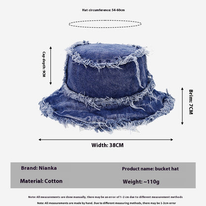 Washed Old Burr Double-sided Wear Bucket Hat BEUPFORLIFE.com