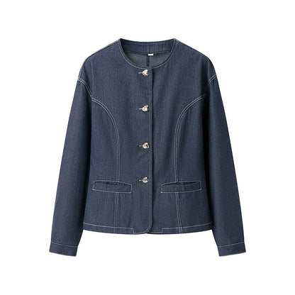 Casual Round-neck Denim set Be Up For Life