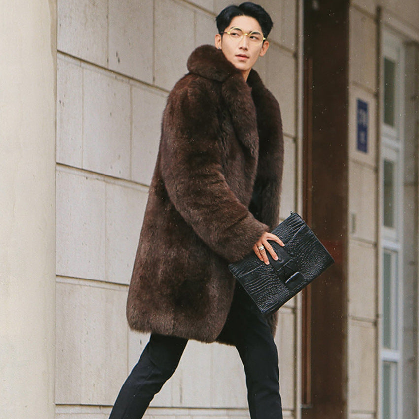 Men's Fur Trench Coat Be Up For Life