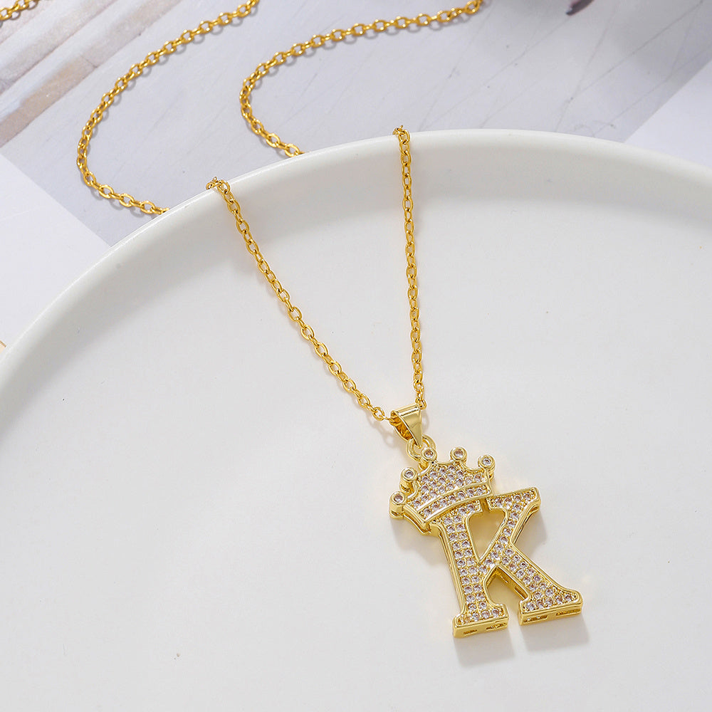 Uppercase Letter Necklace BEUPFORLIFE.com