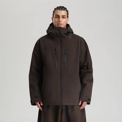Men's Waterproof Breathable And Loose Zip Ski Suit Jacket Be Up For Life