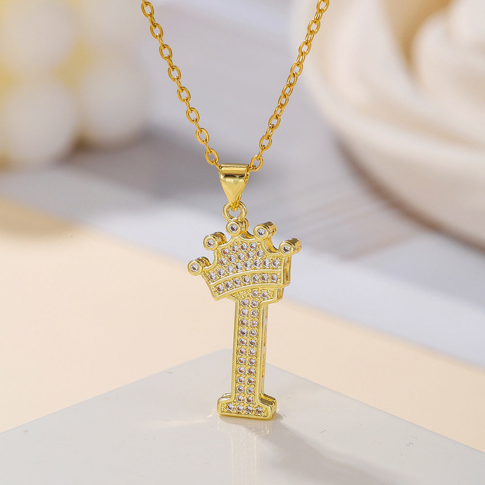 Uppercase Letter Necklace BEUPFORLIFE.com