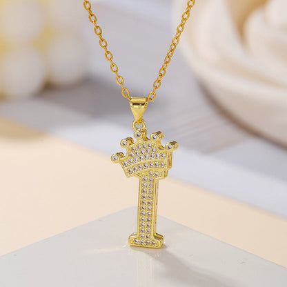Uppercase Letter Necklace BEUPFORLIFE.com