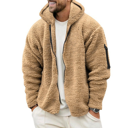 Plush Hooded Jacket Be Up For Life