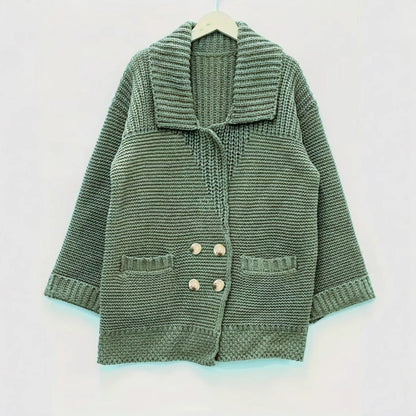 Elegant Polo Collar Plus Size Women's Coat BEUPFORLIFE.com