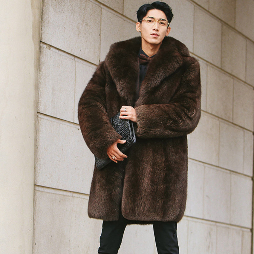 Men's Fur Trench Coat Be Up For Life
