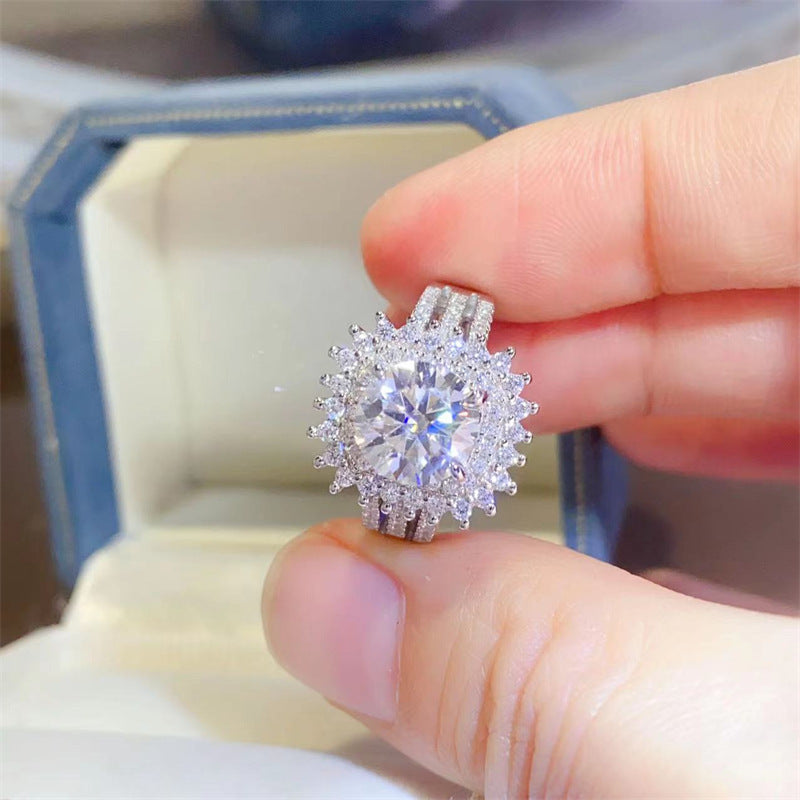 2 Karat D Color Moissanite Ring - BEUPFORLIFE.com