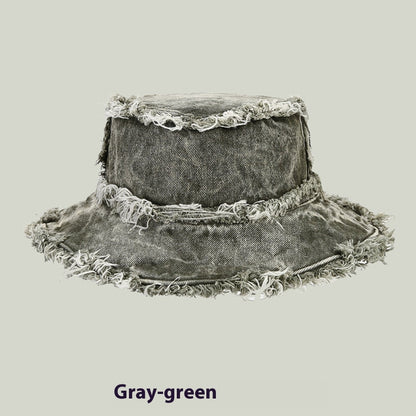 Washed Old Burr Double-sided Wear Bucket Hat BEUPFORLIFE.com
