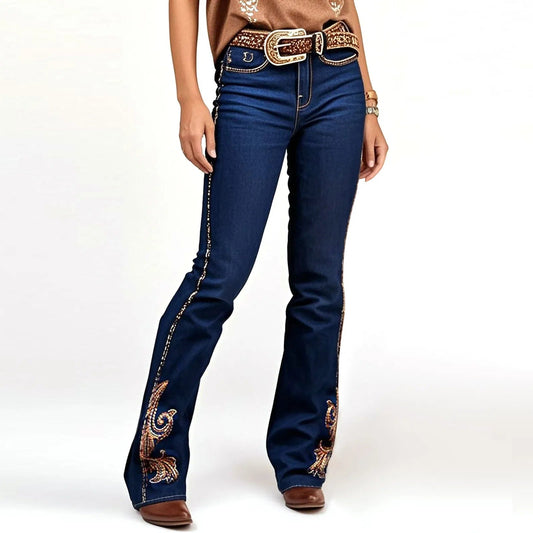 Butt-Lifting Mid-Rise Bootcut Jeans BEUPFORLIFE.com