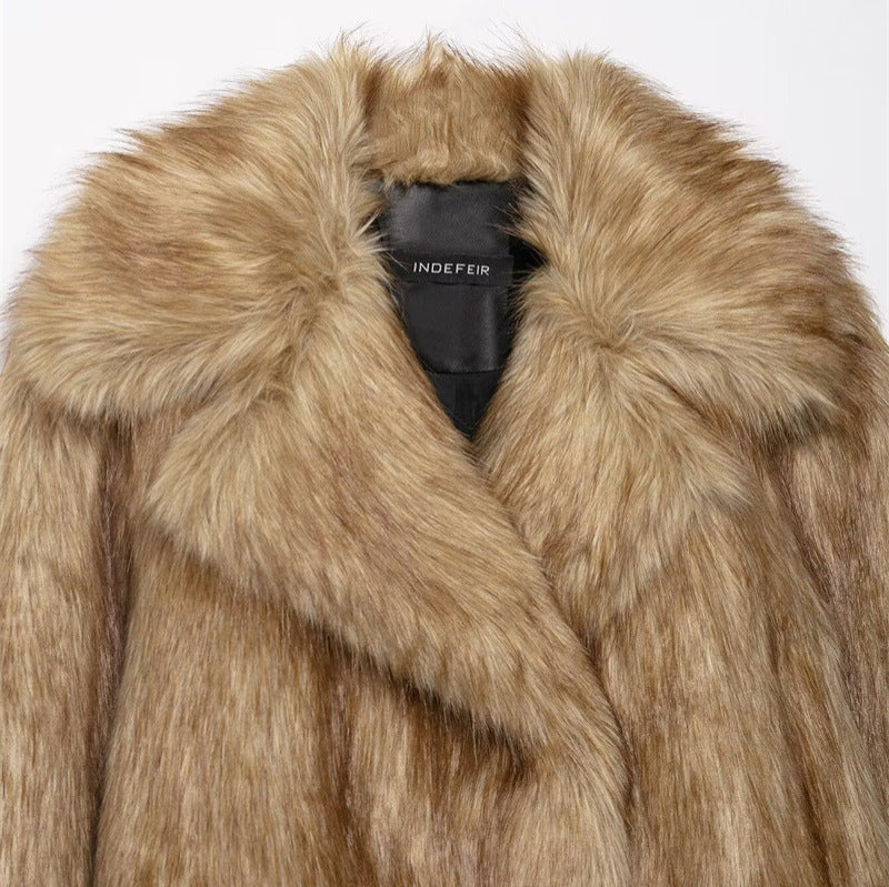 Artificial Fur Effect Short Coat Be Up For Life