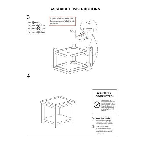 1pc Dark Cherry End Table, Natural Wood Grain Design BEUPFORLIFE.com