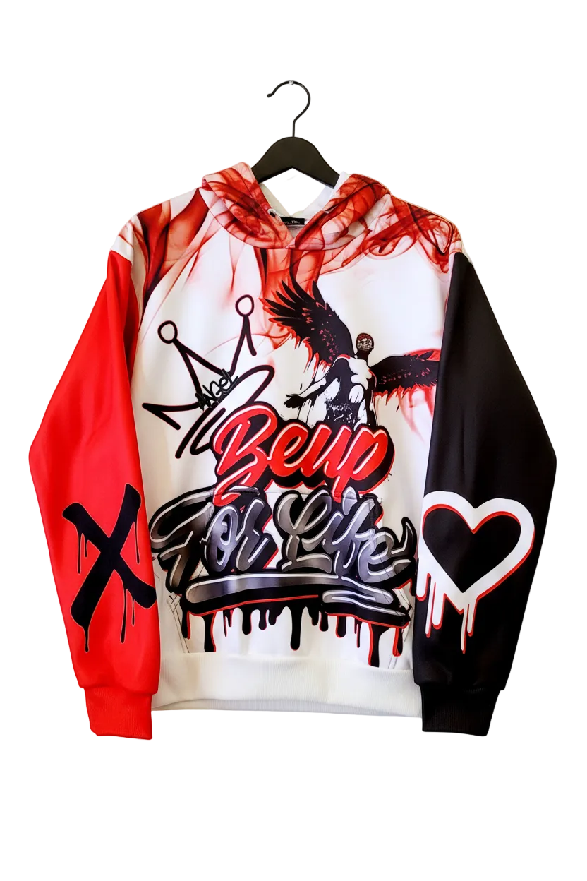BE UP FOR LIFE Sublimated Hoodie - Front