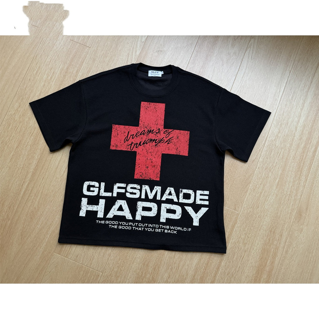 Vintage Cross Motivational Short-sleeve Shirt