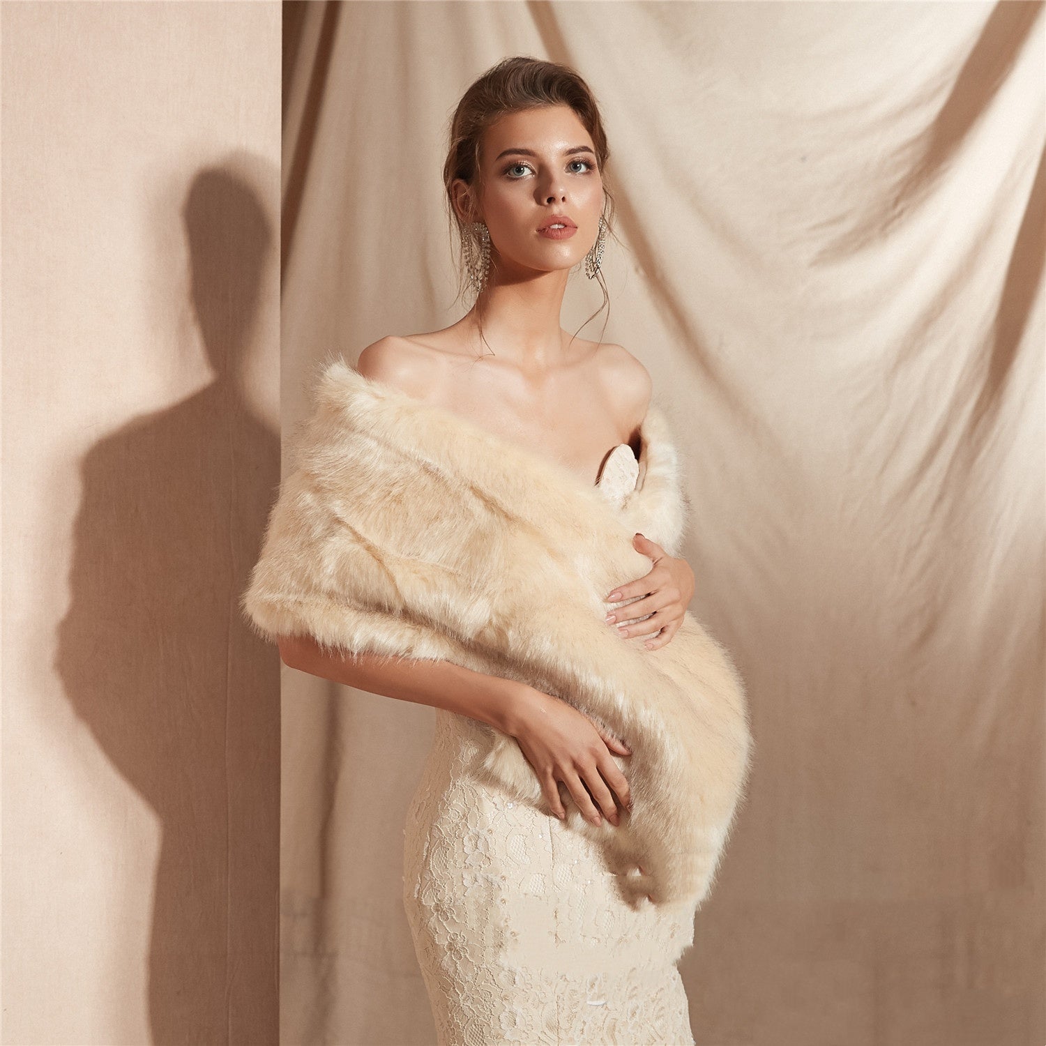 Winter Faux Soft Fur Shawl Be Up For Life