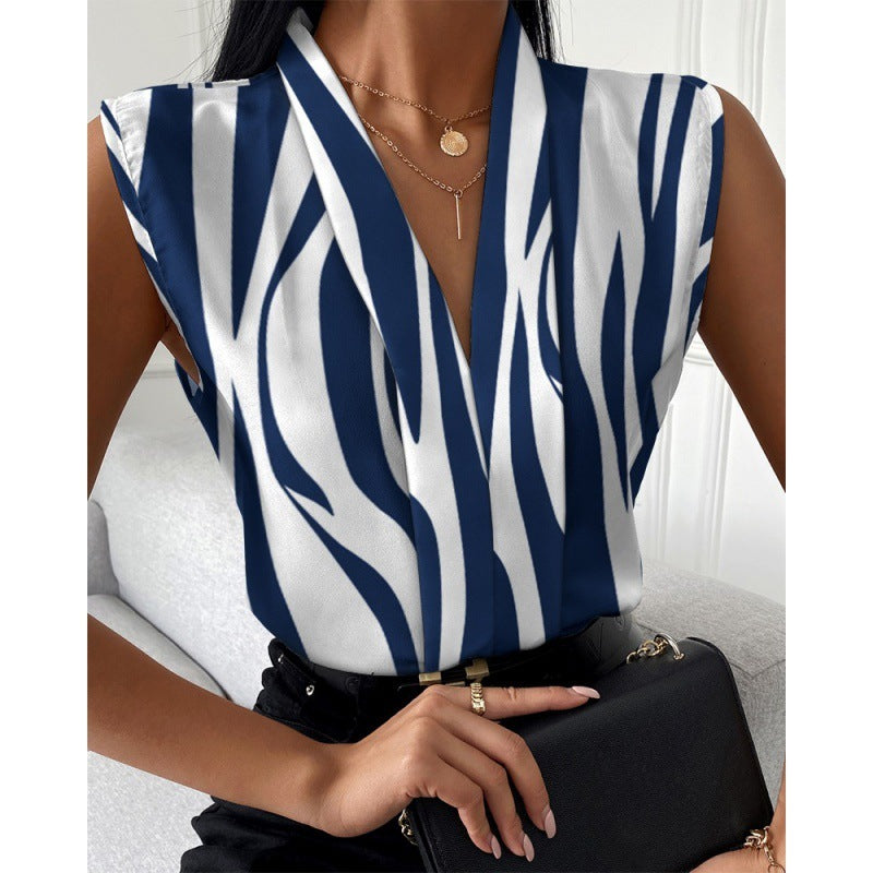 Printed Sleeveless Top