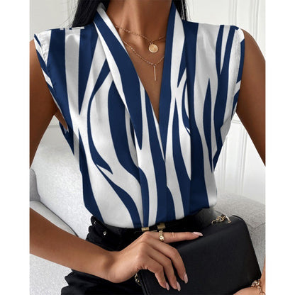 Printed Sleeveless Top