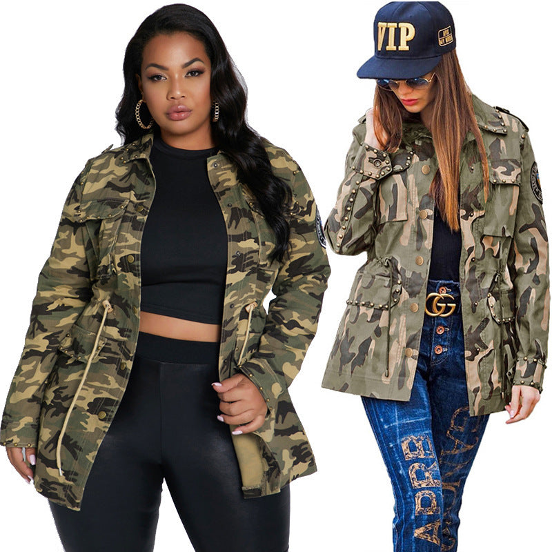 Ladies Camouflage Casual Jacket beupforlife