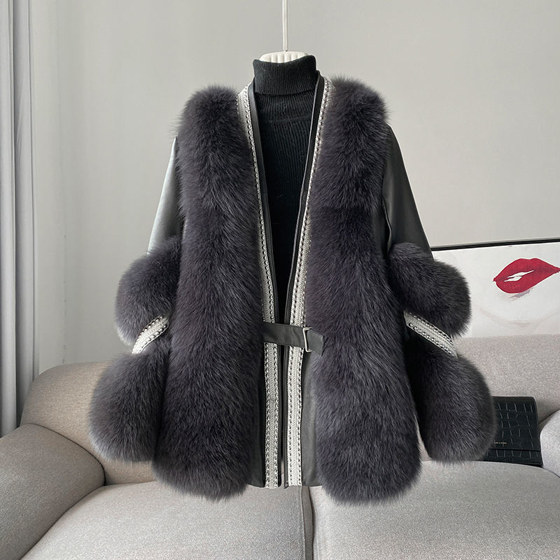 Warm Mid-length Fur Coat Be Up For Life