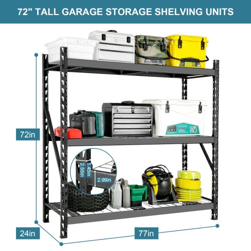 Garage Shelving Heavy Duty 72H 77 W Garage Storage Shelve Be Up For Life
