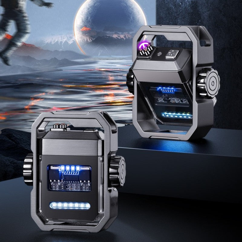 Pulse Lighter Double Arc Outdoor Windproof Type-C Charging Be Up For Life