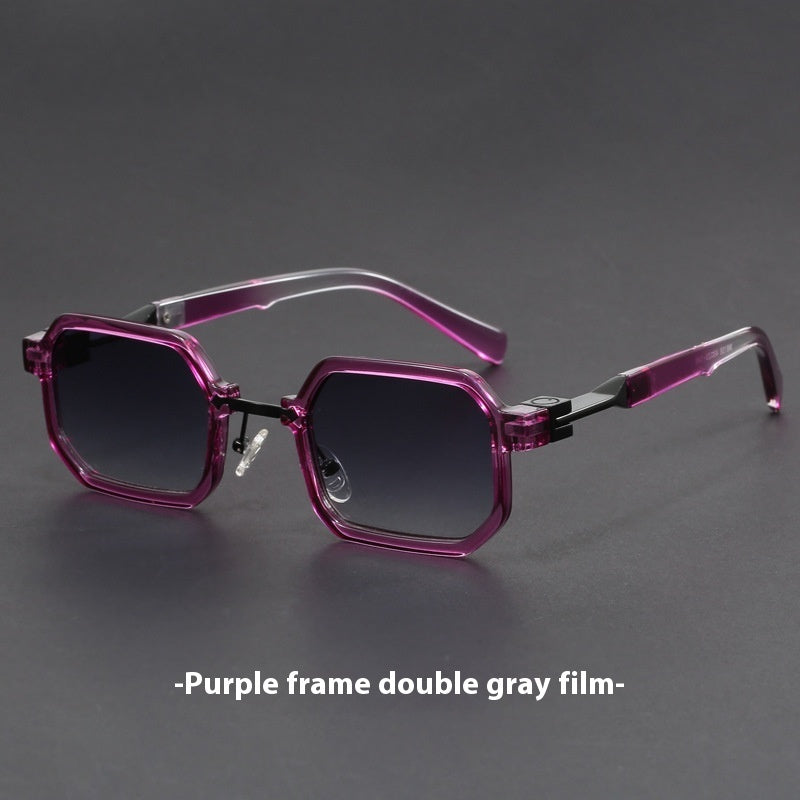 Retro Polygon Exquisite Sun Glasses