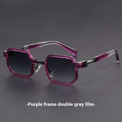 Retro Polygon Exquisite Sun Glasses