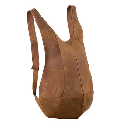 Crazy Horse Leather Backpack BEUPFORLIFE.com