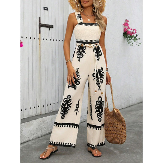 Summer Boho Jumpsuit One Piece With Pockets BEUPFORLIFE.com