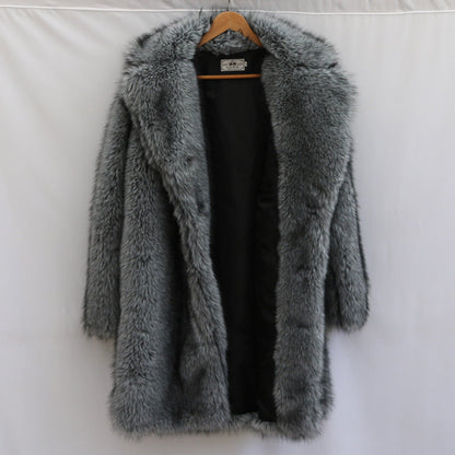 Men's Fur Imitation Fox Fur Long-cut Coat Be Up For Life