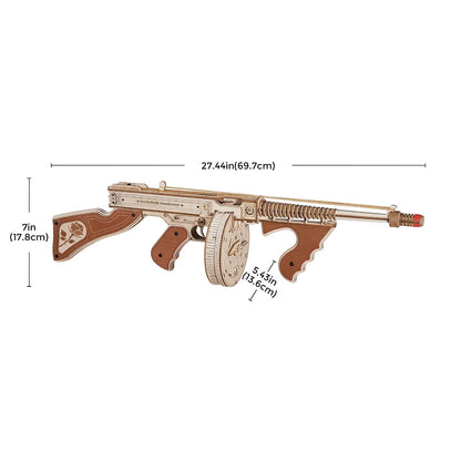 Rokr Thompson Submachine Gun Toy Wooden Puzzle Be Up For Life