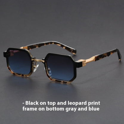 Retro Polygon Exquisite Sun Glasses
