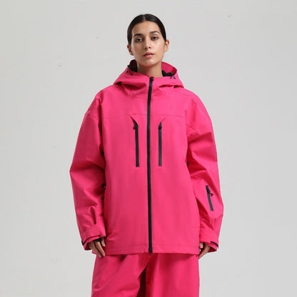 Men's Waterproof Breathable And Loose Zip Ski Suit Jacket Be Up For Life