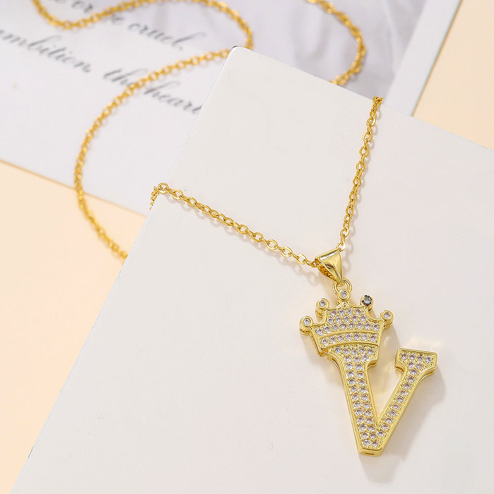 Uppercase Letter Necklace BEUPFORLIFE.com