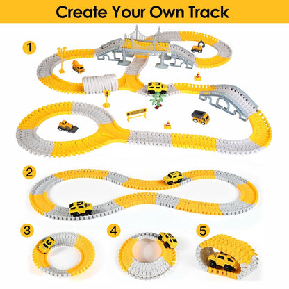 1Pc  340Pcs Construction Race Track Set, for Ages 3 - 6 Years Old BEUPFORLIFE.com