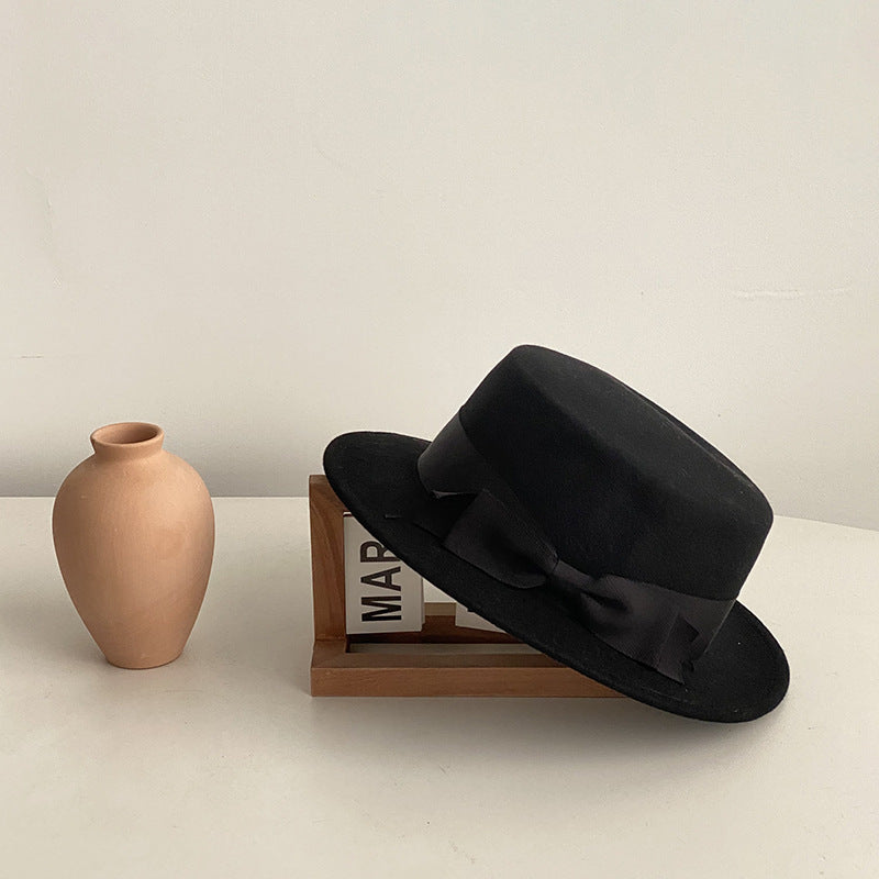 French Retro Flat-brimmed Cap Be Up For Life