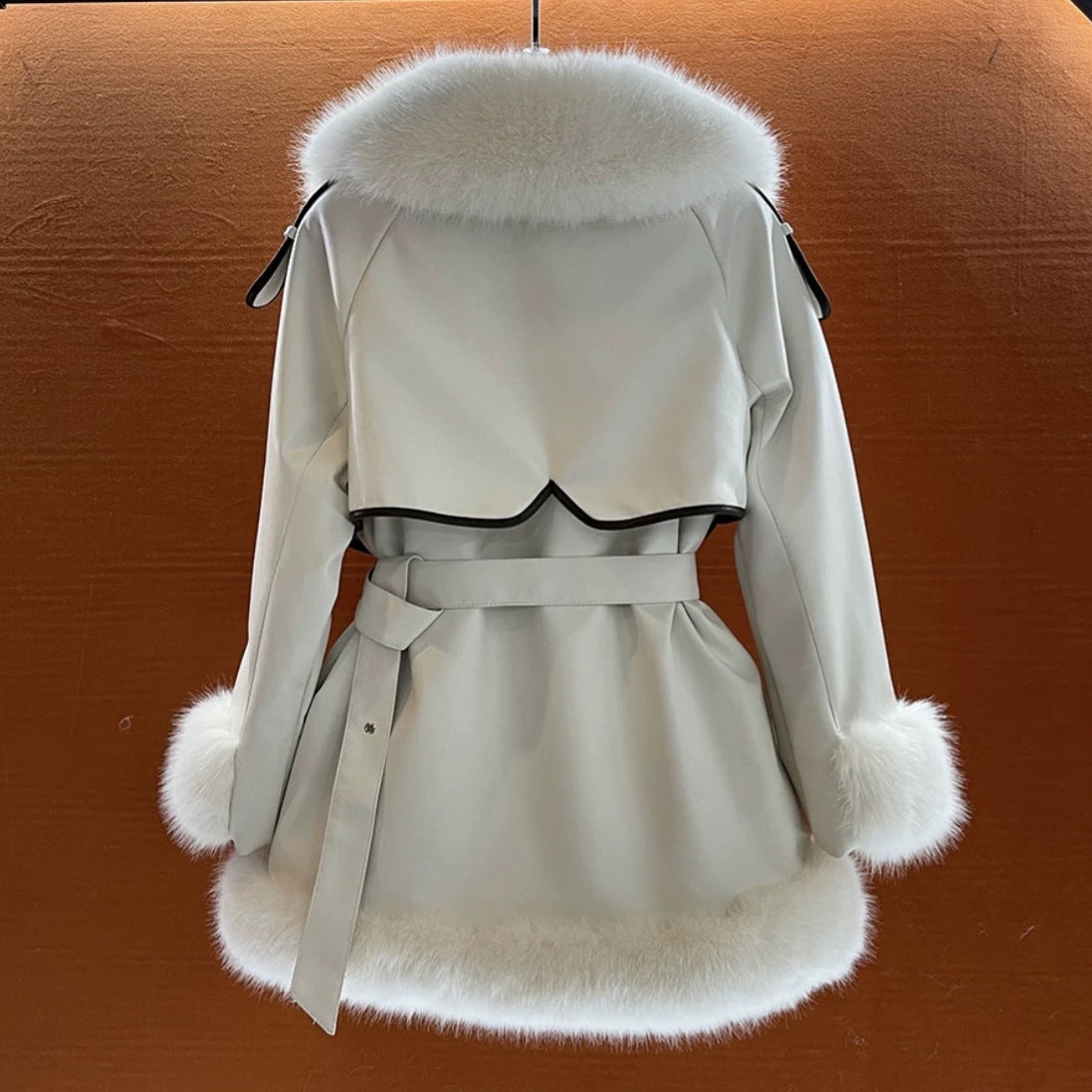 Elegant Big Fur Collar Coat beupforlife