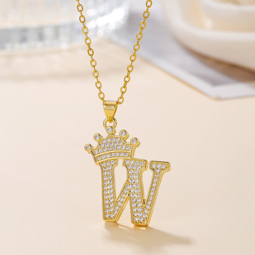 Uppercase Letter Necklace BEUPFORLIFE.com