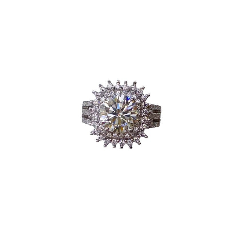 2 Karat D Color Moissanite Ring - BEUPFORLIFE.com