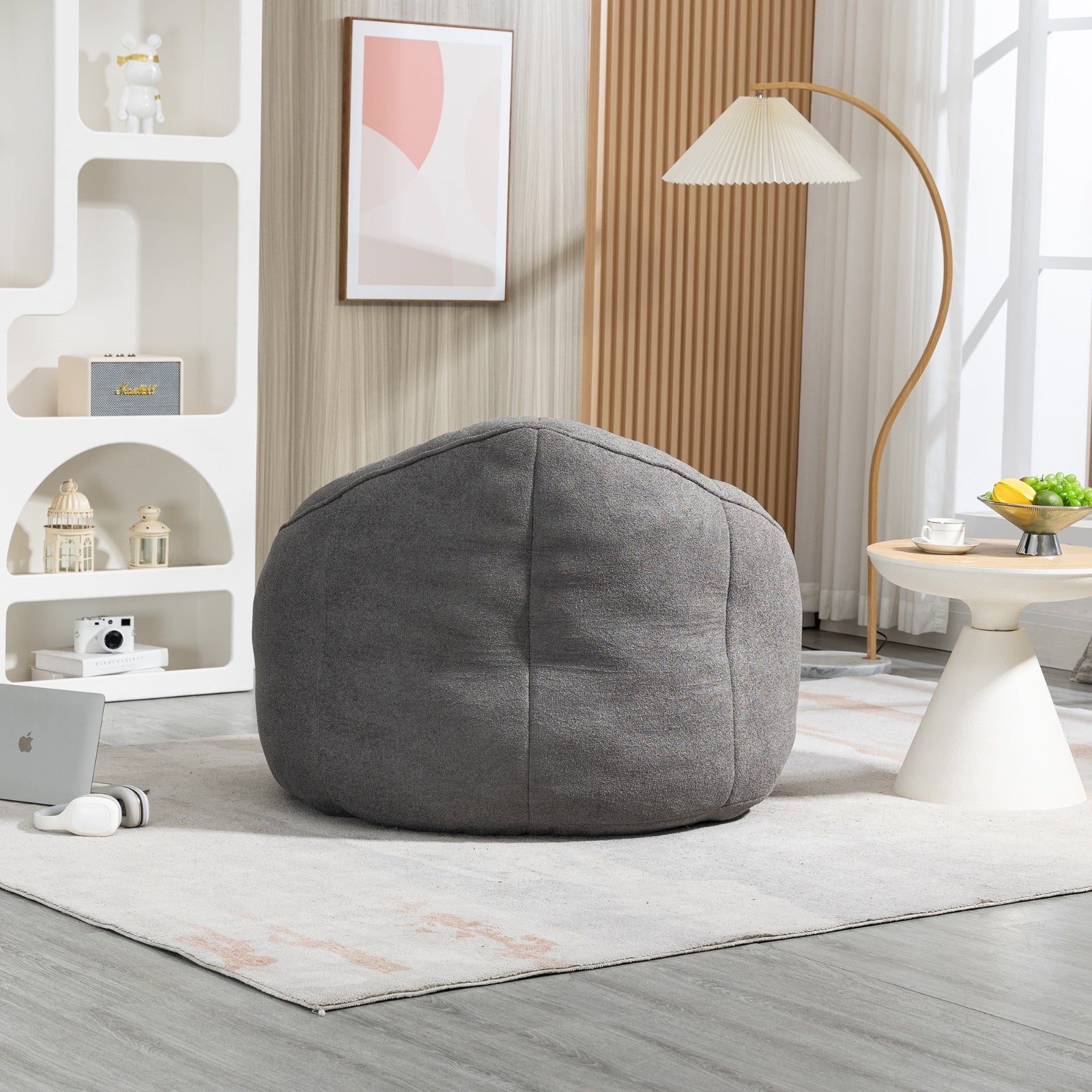 Bean Bag Sofa Chair with Padded Footrest BEUPFORLIFE.com