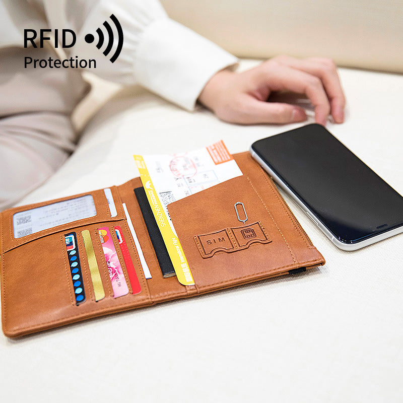 Multifunctional Passport Document RFID Passport Wallet