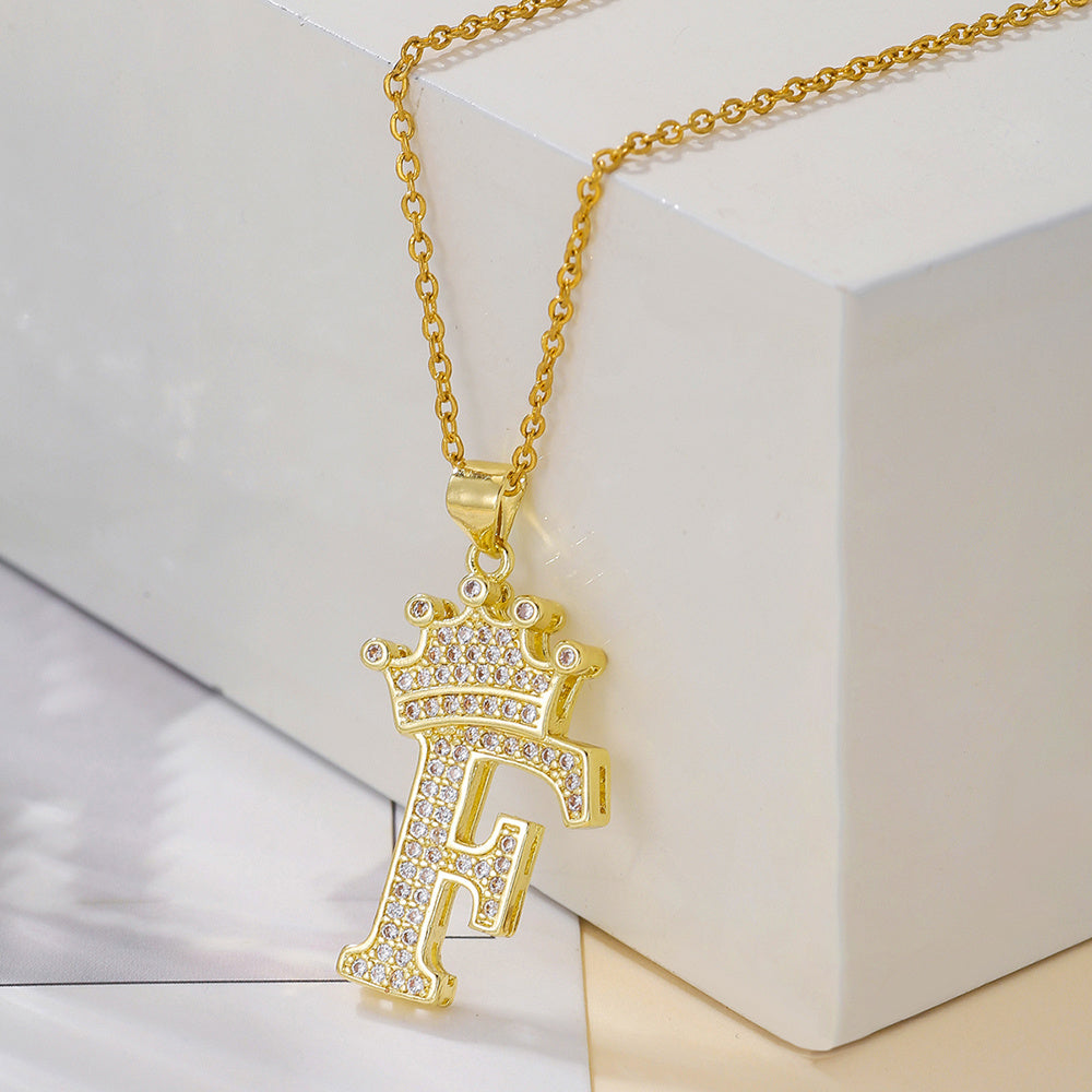 Uppercase Letter Necklace BEUPFORLIFE.com