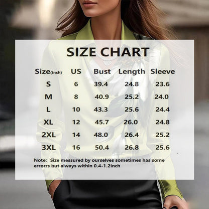 Women's Shirt Collar Long Sleeve Blouse With Floral Print BEUPFORLIFE.com