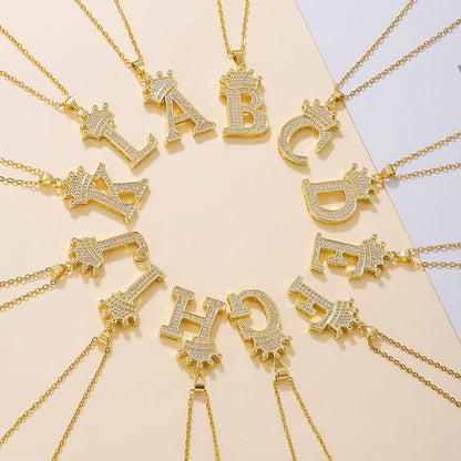 Uppercase Letter Necklace BEUPFORLIFE.com