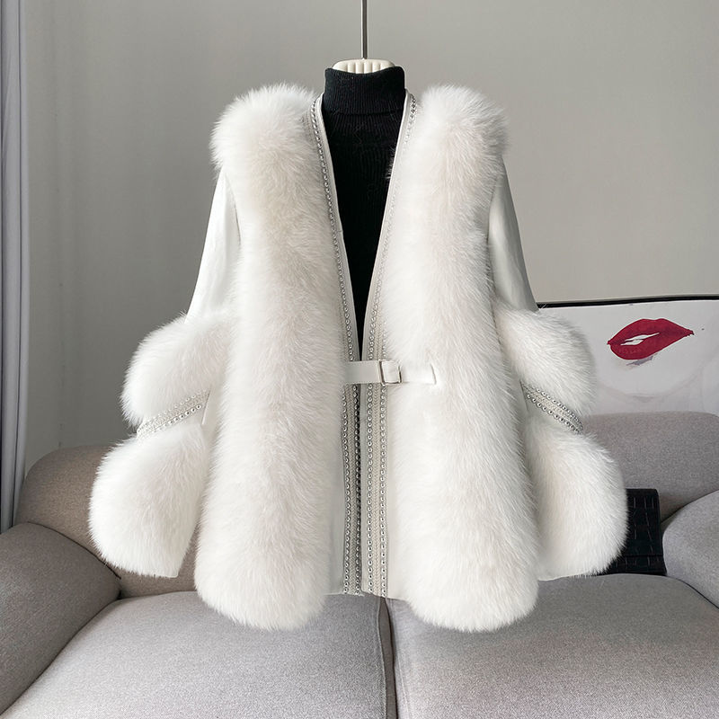 Warm Mid-length Fur Coat Be Up For Life